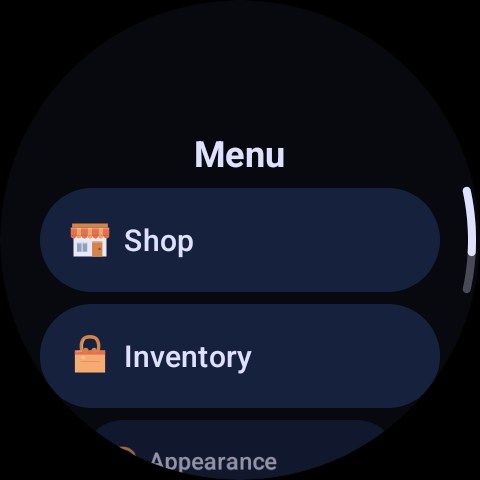 Main menu