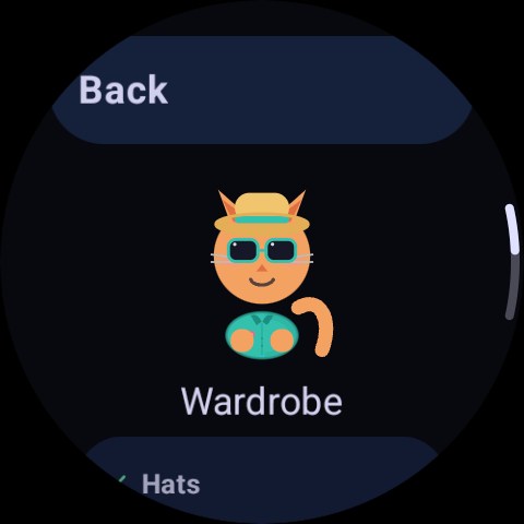 PocketPet cat wearing a summer outfit